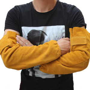 焊工电焊专用套袖男牛皮袖套护臂防烫耐高温劳保夏季工作加厚耐磨