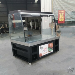 北京烤鸭手工凉皮展示柜烧腊挂架玻璃柜除湿烘干商用北京烤鸭挂架