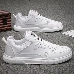 官网以纯冬季新款男鞋潮流百搭一脚蹬小白鞋休闲帆布高帮板鞋布鞋