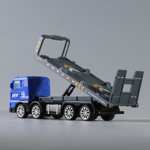 男孩道路救援运输卡车儿童滑行玩具车宝宝塑胶小汽车平板工程车