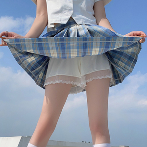 jk安全局女蕾丝日系lolita女团短裤防走光可外穿白色薄款打底裤夏