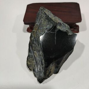 195克和田玉黑青玉山料原石 塔县黑羊脂天然小块玉石作料雕刻料