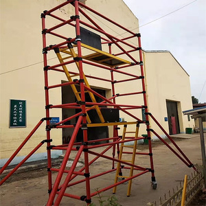 绝缘脚手架登高移动平台快装活动型维修检测高压高空作业施工爬梯