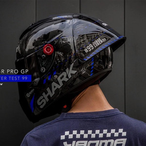 shark鲨鱼摩托机车洛伦佐冬测碳纤维moto gp30周年赛车大尾翼头盔