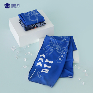 汗ice警察g毛巾冷感运动毛巾健身房吸汗温男女速干降巾擦l跑步巾