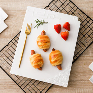 烤箱烘焙陶瓷平板西餐平盘家用刺身盘蛋糕西点精致日式摆盘寿司盘