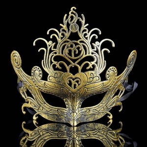 面具古风中国风半脸复古男影楼遮面搞怪道具狂欢节古装金属遮脸