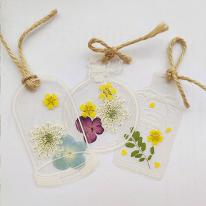 书签小学生自制干花植物标本书签diy材料压花高级感手工制作成品