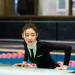 泳衣女夏张天爱同款连体长袖长裤潜水服防晒显瘦保守泡温泉冲浪服