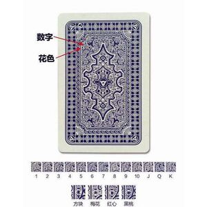 三a2020新款魔术扑克背面认牌定制扑克透牌高科技表演道具送图解