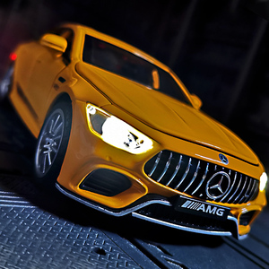 仿真奔驰gt63跑车模型合金车模金属超跑玩具车男孩生日礼物送男友