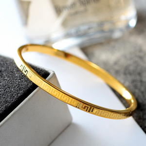 周大福手镯黄金实心光面