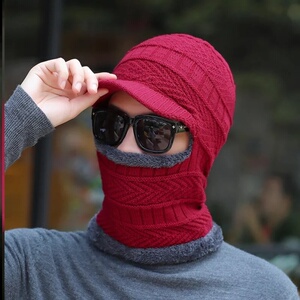 狗钻洞帽子只露眼睛下雪带的秋冬季电动车围脖防风帽男女韩版全脸