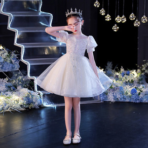 英国next sara女童礼服生日公主裙2024新款儿童主持人钢琴演出服
