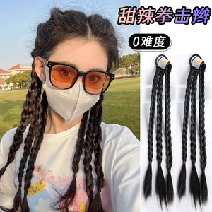 彩色马尾发辫