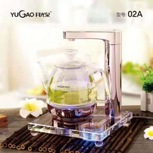 月光泉铂晶套装水晶底座茶炉烧水壶透明玻璃壶自动抽水YGQ-02A/B