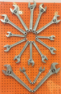 【终身保用】东工泰山牌大方孔活动扳手活口扳手10寸12寸活络扳手