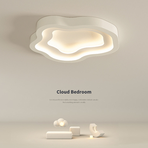 奶油风云朵吸顶灯现代简约创意儿童房卧室灯支持小米智能控制灯具