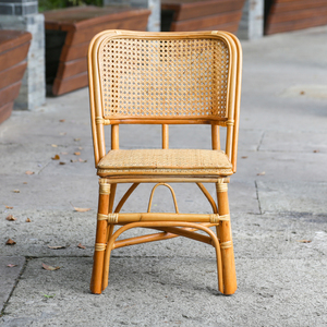 小藤椅子靠背椅小凳子天然藤编织单人家用矮款儿童椅休闲老人藤椅