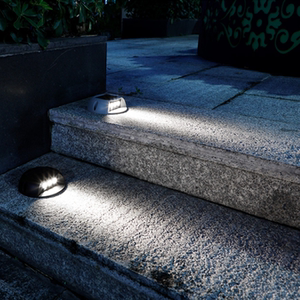 太阳能步道灯户外防水侧发光龟背灯室外庭院地脚灯花园楼梯台阶灯