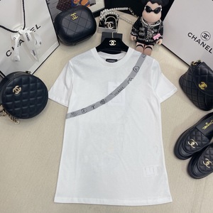 chanel香奈儿 23春夏新款彩绘肩带背包涂鸦双c短袖t恤男女同款