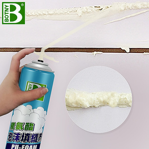 填缝木门填缝胶材料起泡封边建筑裂缝发泡胶门套泡沫剂750ml墙体