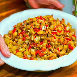 江西特产赣州客家酸辣芋荷农家老坛腌制芋荷梗咸菜开胃下饭菜酸菜