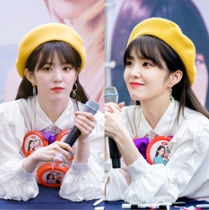 red velvet裴珠泫irene同款贝雷帽黄色女法式洋气纯色蓓蕾画家帽