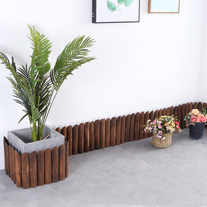 防腐木栅栏木头围栏木质小篱笆花园花圃花坛阳台种花养花家庭园艺