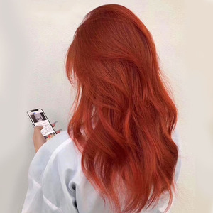 不用漂染的脏橘色