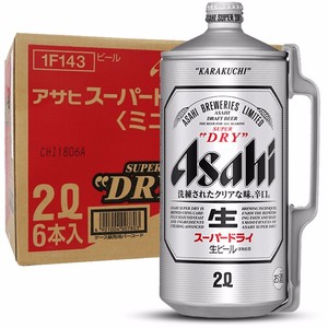 【进口】日本朝日/asahi超爽啤酒2L*1桶装4斤生啤酒黄啤临期清仓