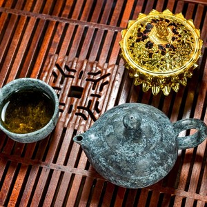 【西藏供销】推广销售林芝墨脱皂石桃壶随性杯天然原石茶具茶杯