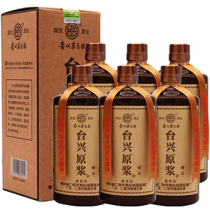 2017年 贵州台兴酒 500ml*6 53度国宝酒厂酱香型粮食礼盒装白酒