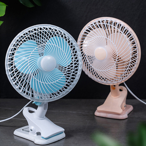 坐式小风扇台扇迷你摆头凤扇电风扇宿舍夹式插头夏天桌面插头摇头