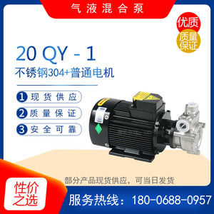20QY-1不锈钢气液混合泵 冷热媒循环水泵 臭氧水制取气浮泵溶气泵