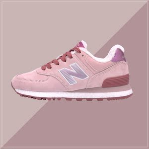 新百伦女鞋574运动鞋2021新款冬季加绒棉鞋加厚学生保暖情侣n字鞋