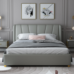 厂销轻奢床2020新款15米18米双人床主卧婚床现代简约高箱储物布艺