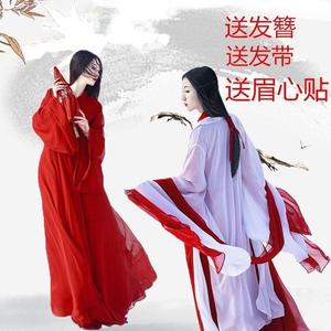 000人付款天猫sing女团汉服寄明月舞蹈衣服红昭愿同款古装cos学生古风