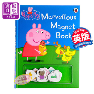 预售 peppa pig英文原版 粉红猪小妹 不可思议磁铁书Peppa Pig Ladybird小猪佩琪 玩具书佩佩猪动画 幼儿启蒙图书 儿童互动玩具童?