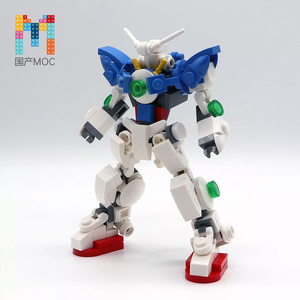 小颗粒moc积木 益智拼插 适用乐高 怀旧迷你能天使高达 拼装模型