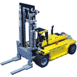 科技机械组积木moc拼装 工程车 重型叉车 适用2298高难度拼插乐高
