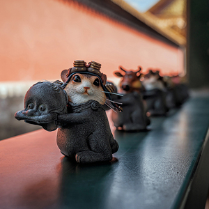 末那正版 逗兽记 黄狮虎 镇关西 鼠飞飞 黄豆豆牛百斤pvc手办模型