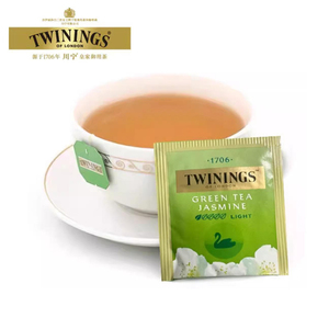 TWININGS川宁茉莉花茶包 英式进口茶叶纯绿茶100片绿茶茶包袋泡茶