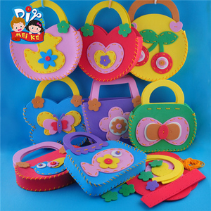 母亲节eva拎包手工diy幼儿园创意卡通动物手拎袋材料包制作