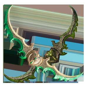 恶魔猎手新款蛋刀伊利丹埃辛诺斯战刃1比1金属游戏cos模型未开刃