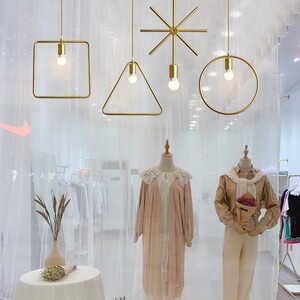 欧普网红橱窗灯复古工业风灯泡吊灯酒吧台服装店橱窗单头创意小吊