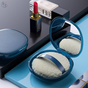 粉扑盒空盒气垫散粉扑分装盒大号便携透气翻盖防尘蜜粉扑收纳盒子