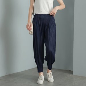 黑色萝卜裤女七分小脚