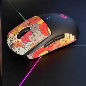g304防滑贴罗技g102贴纸防滑贴g903g502 g402贴纸鼠标侧边脚防吸