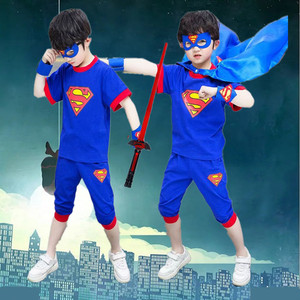超人衣服六一儿童cosplay服装套装童话人物迪士尼角色扮演演出服